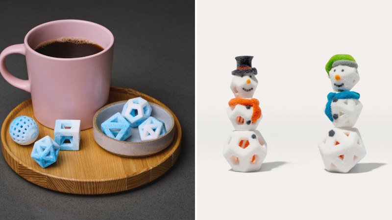 3d printed sugar desserts