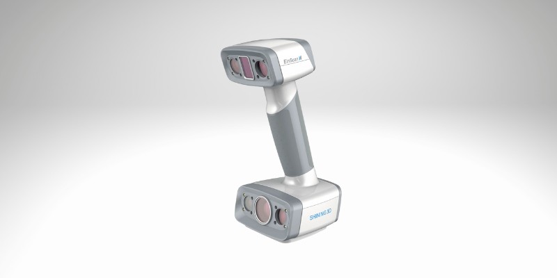 The EinScan H 3D scanner on a gradient background