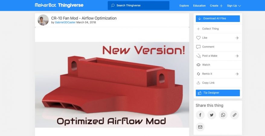 Gabriel3DCaster's model from Thingiverse