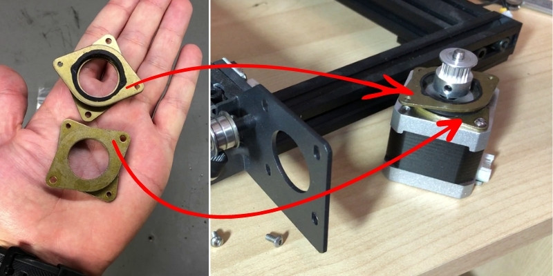 installing nema 17 vibration stepper motor dampers on a CR 10 3d printer