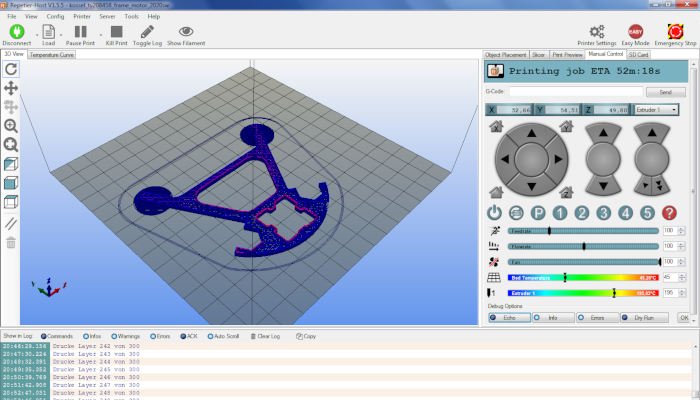 repetier host 3d printer software