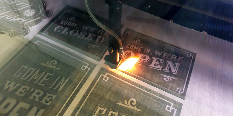 Laser Engraver Working 