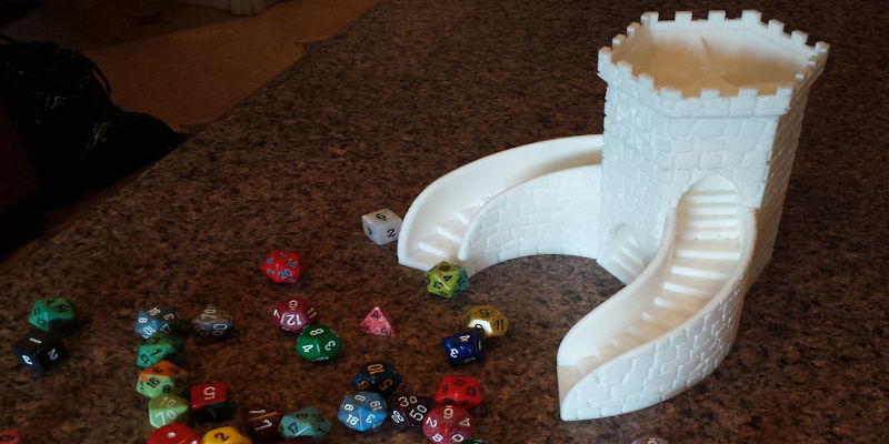 3D Printed Dice Tower