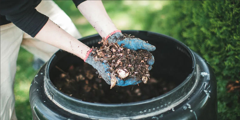 An at-home composting unit