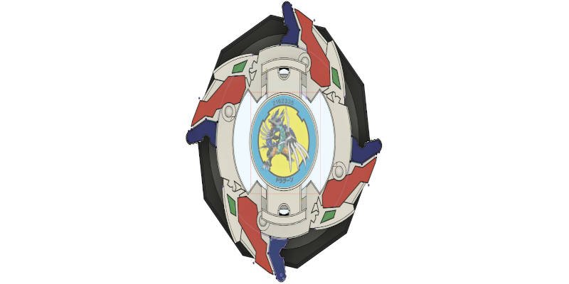 3D Printed Beyblade Dragoon V2