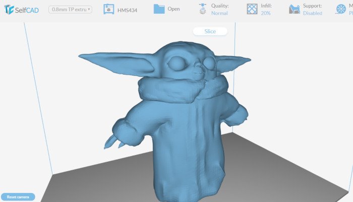 selfcad slicing a model