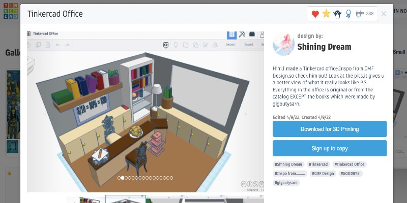 TinkerCAD platform