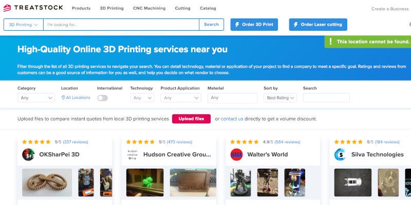 treatstock 3d printing marketplace